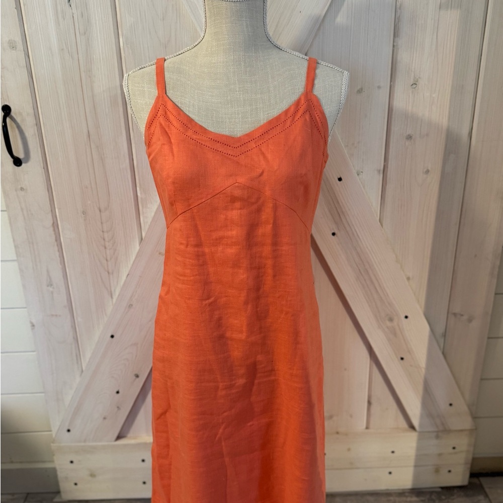 Orange Sleeveless Dress